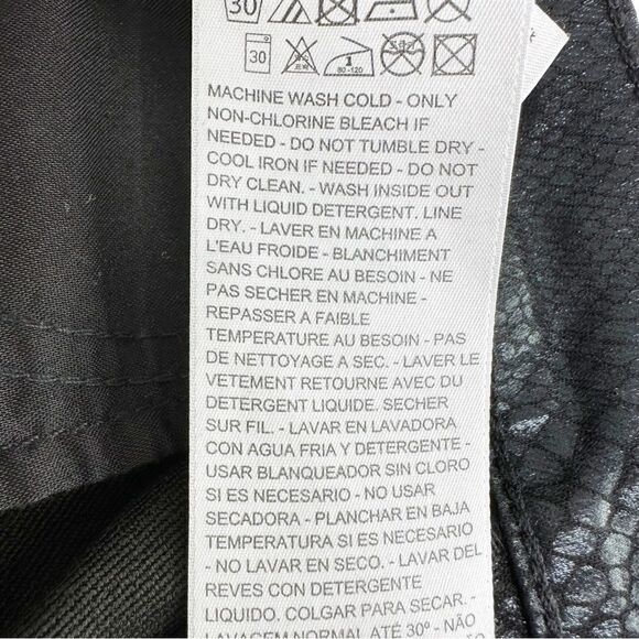 Levi's women's size 31 Mile High Rise Super Skinny Ankle Black Snake Print Jeans - Picture 14 of 16